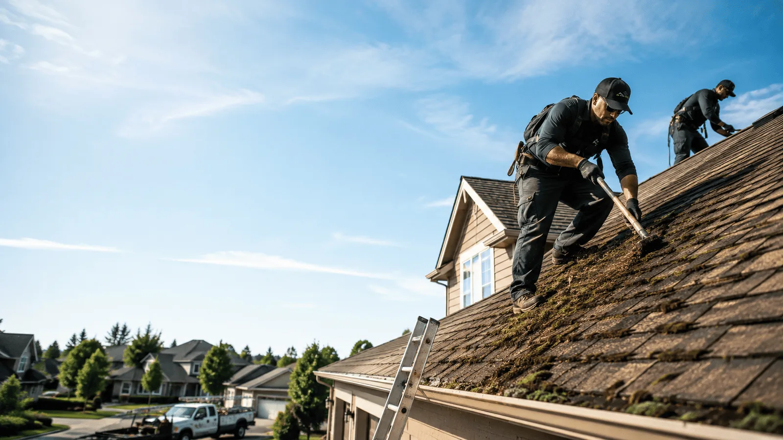 Roof Moss Removal in Arnold, KS near me
